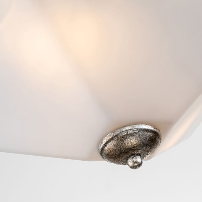 Elstead Lighting Star 2 Lt Flush - Distressed Silver