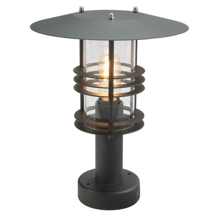 elstead lighting Stockholm 1 Light Pedestal - Black