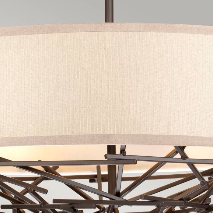 Elstead Lighting Taiko 4 Light Pendant - Olde Bronze