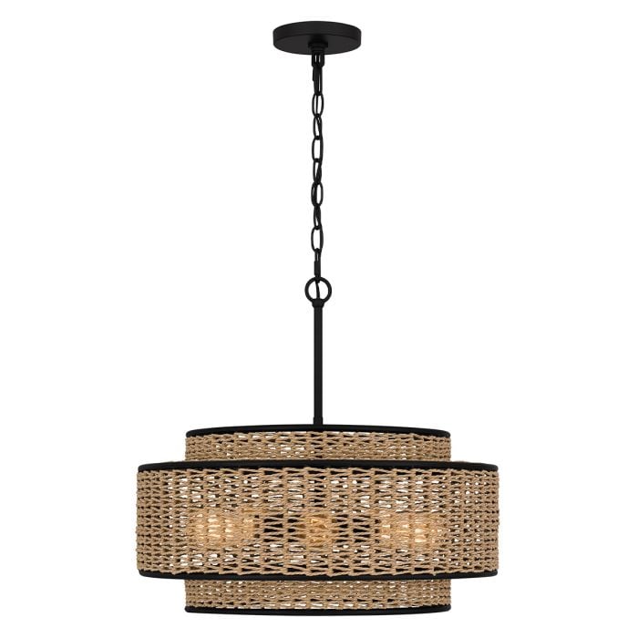 Elstead Lighting Teton 5 Lt Pendant - Matte Black