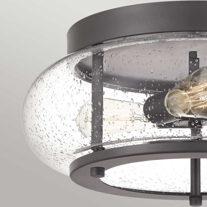 Elstead Lighting Trilogy 3 Light Flush - Old Bronze
