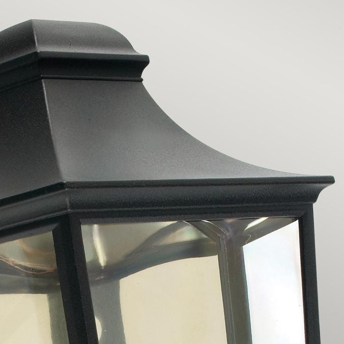 Elstead Lighting Turin 1 Light Half Lantern - Black