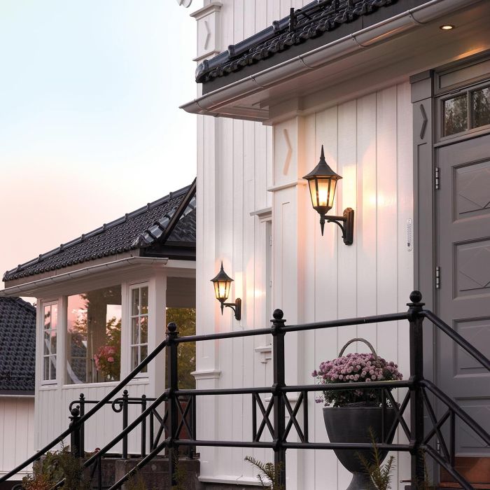 Elstead Lighting Valencia 1 Light Up Lantern - Black