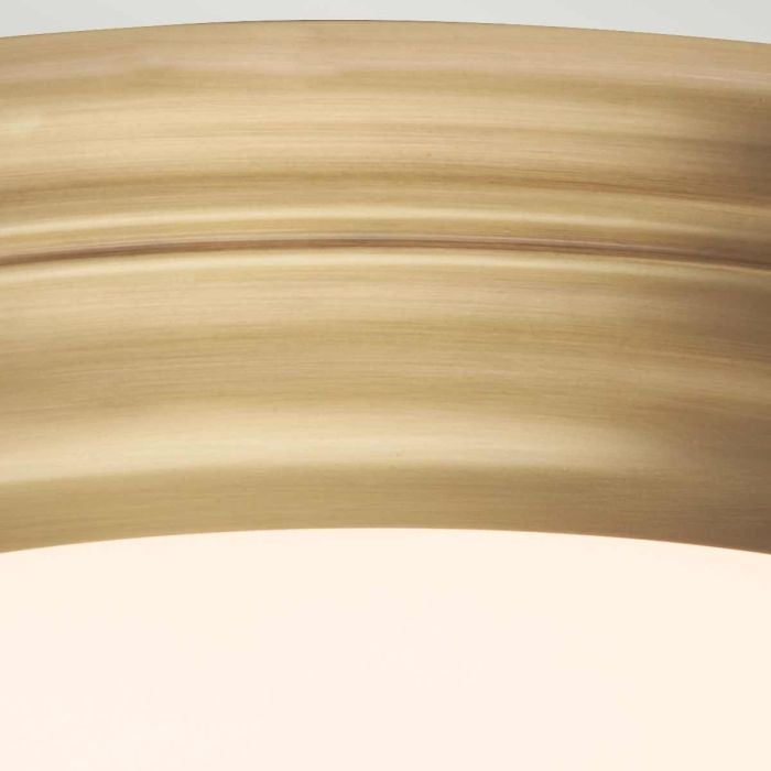 Elstead Lighting Welland 1 Light Flush - Aged Brass