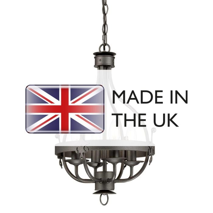 Elstead Lighting Windsor 4 Light Pendant - Graphite