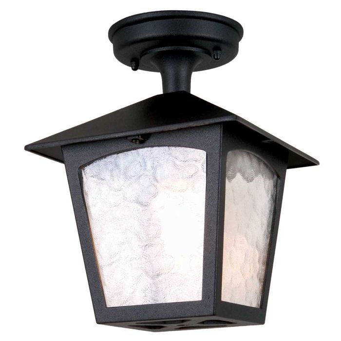 elstead lighting York 1 Light Porch Lantern - Black