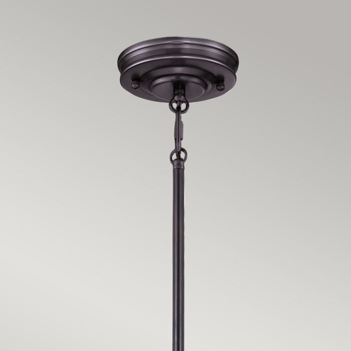 Elstead Lighting Emery 1 Light Medium Pendant - Palladian Bronze