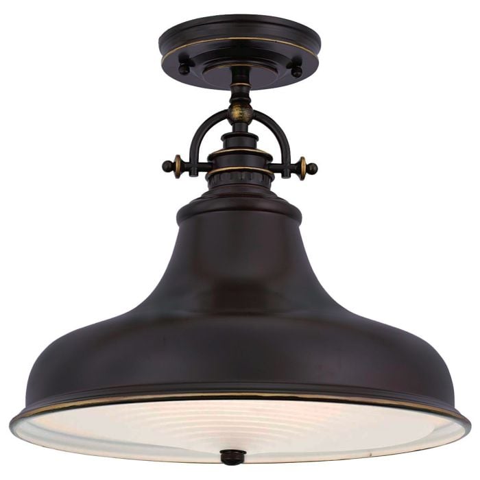 Elstead Lighting Emery 1 Light Medium Pendant - Palladian Bronze