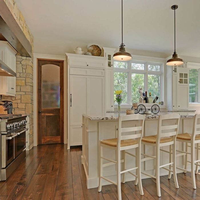 Elstead Lighting Emery 1 Light Medium Pendant - Weathered Brass