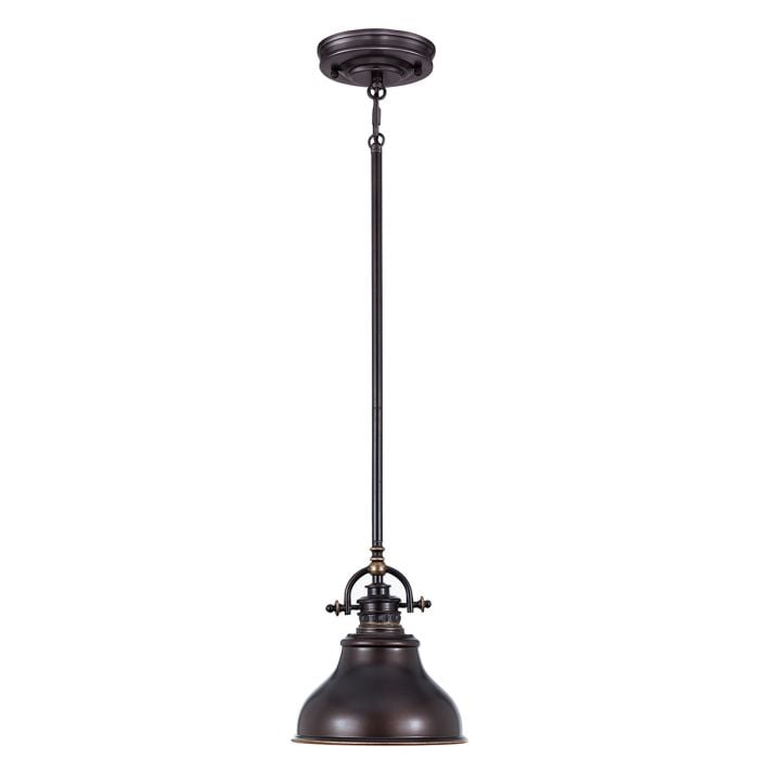 elstead lighting Emery 1 Light Mini Pendant - Palladian Bronze