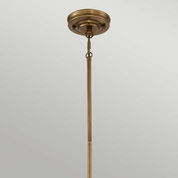 Elstead Lighting Emery 1 Light Mini Pendant - Weathered Brass