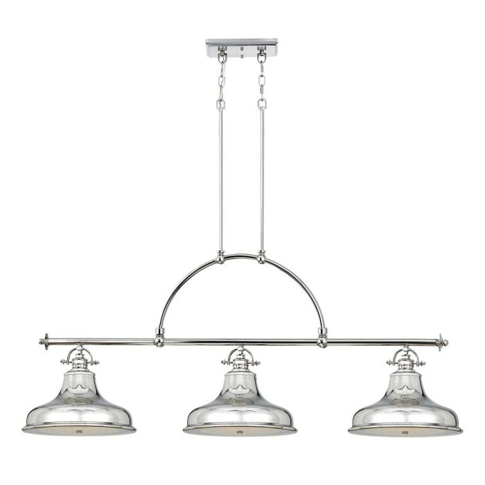 elstead lighting Emery 3 Light Island Light - Imperial Silver