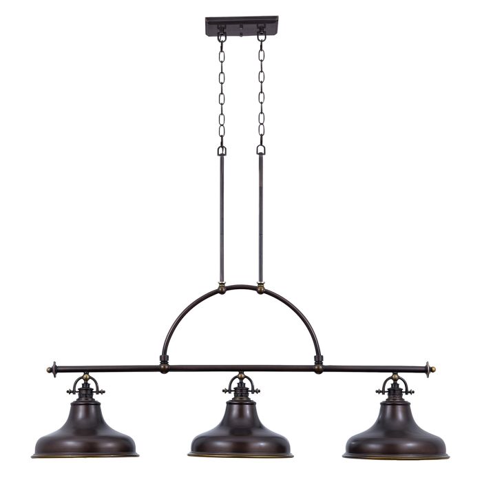 elstead lighting Emery 3 Light Island Light - Palladian Bronze