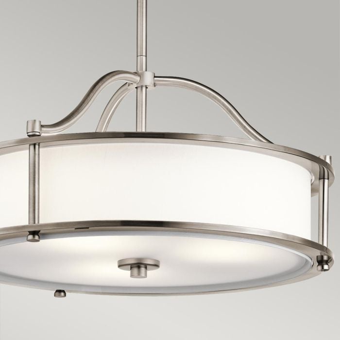 Elstead Lighting Emory 3 Light Pendant/Semi-Flush - Classic Pewter