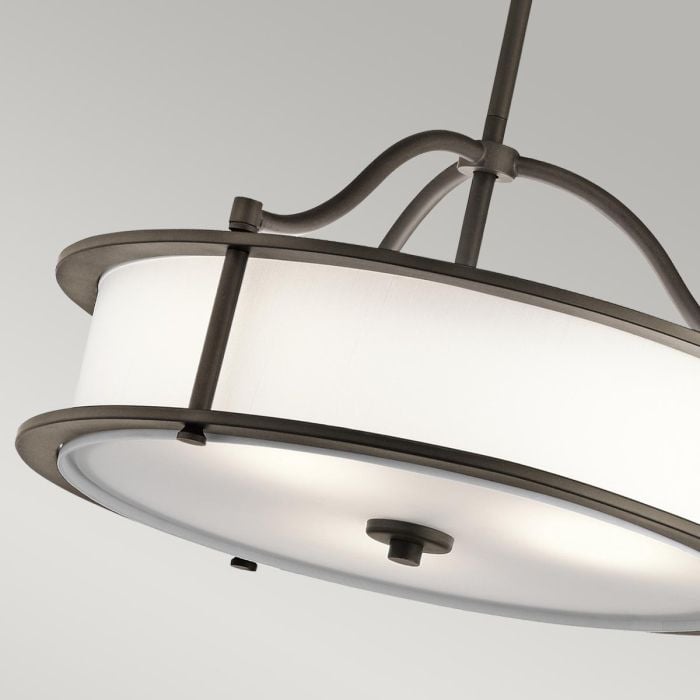 Elstead Lighting Emory 3 Light Pendant/Semi-Flush - Olde Bronze