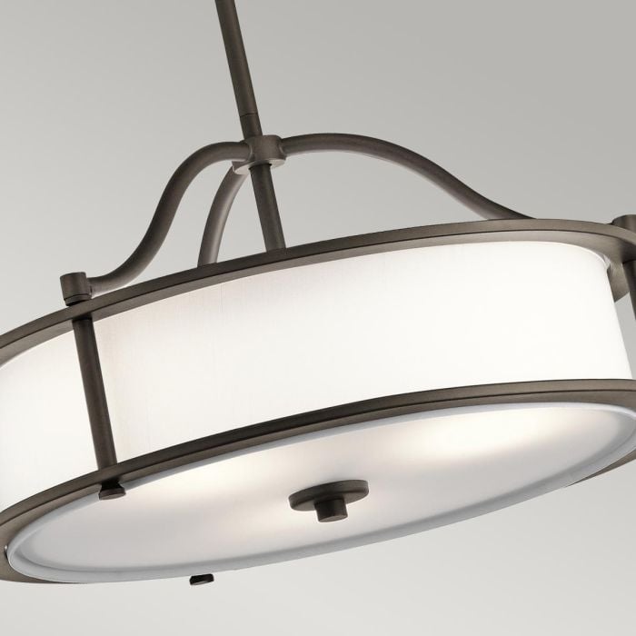 Elstead Lighting Emory 3 Light Pendant/Semi-Flush - Olde Bronze