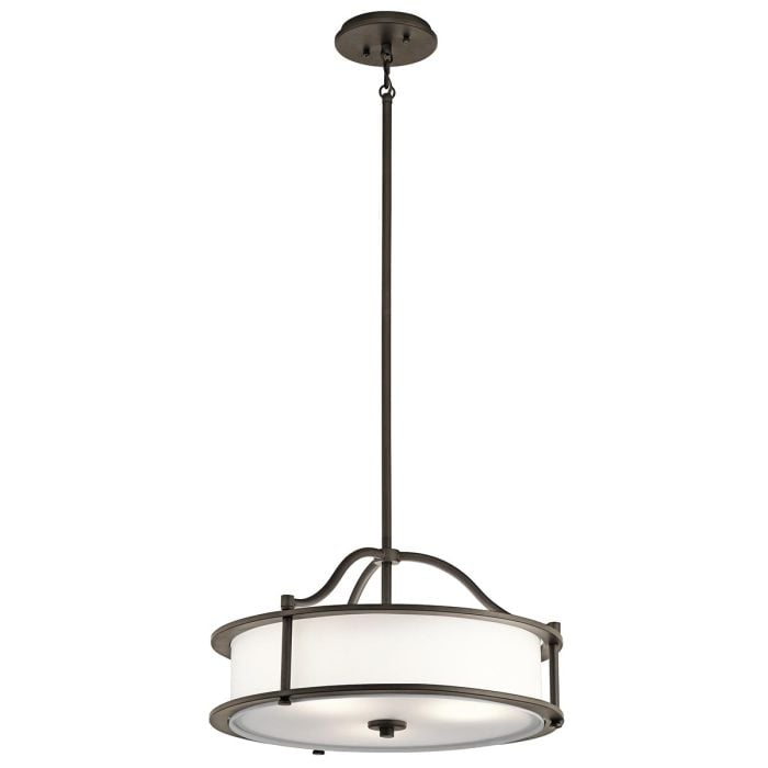 Elstead Lighting Emory 3 Light Pendant/Semi-Flush - Olde Bronze
