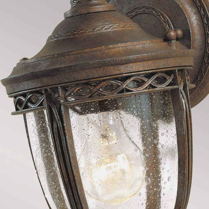 Elstead Lighting English Bridle 1 Light Small Wall Lantern - British Bronze