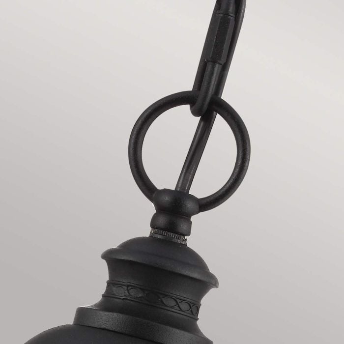 Elstead Lighting English Bridle 3 Light Large Chain Lantern - Black
