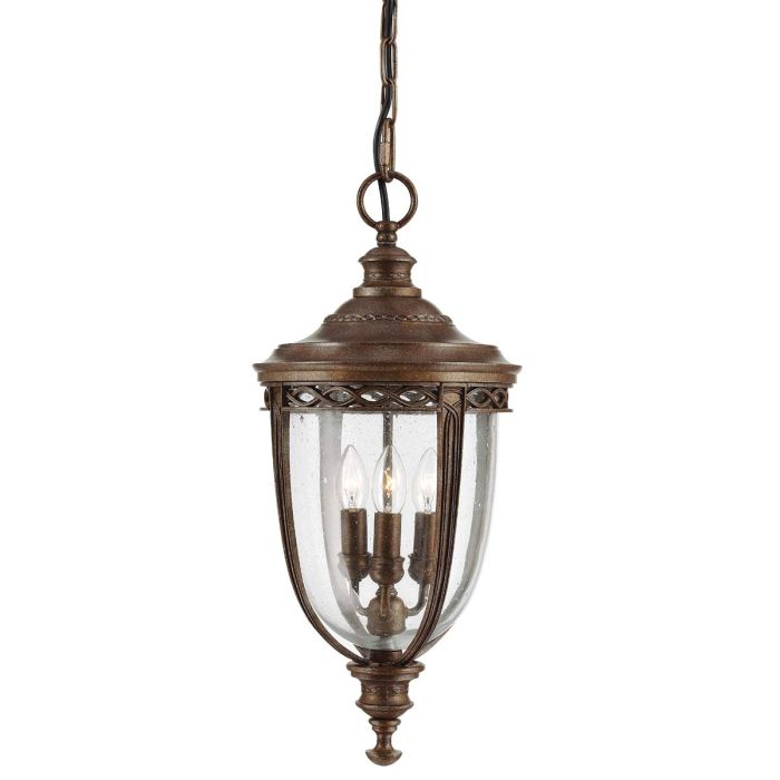 elstead lighting English Bridle 3 Light Large Chain Lantern - British Bronze