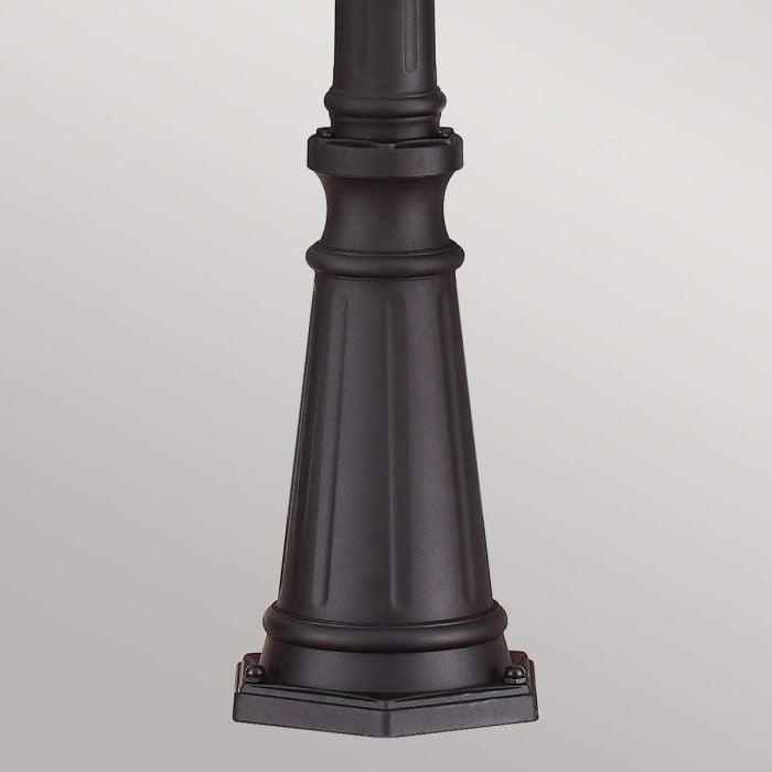 Elstead Lighting English Bridle 3 Light Large Lamp Post - Black