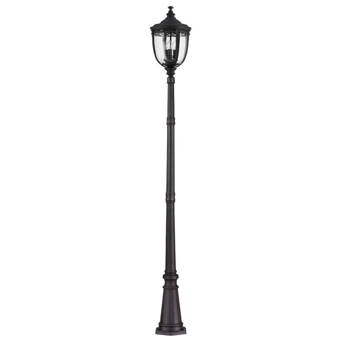 elstead lighting English Bridle 3 Light Large Lamp Post - Black