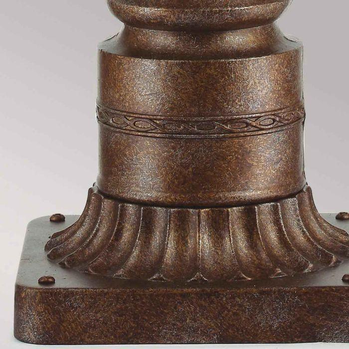 Elstead Lighting English Bridle 3 Light Medium Pedestal - British Bronze