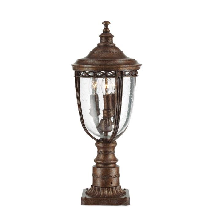 elstead lighting English Bridle 3 Light Medium Pedestal - British Bronze
