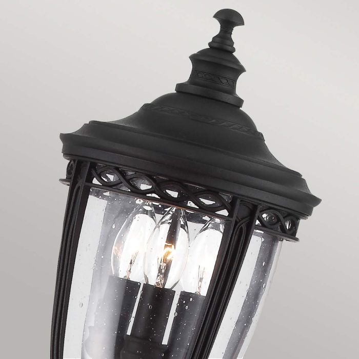 Elstead Lighting English Bridle 3 Light Medium Pillar Lantern - Black