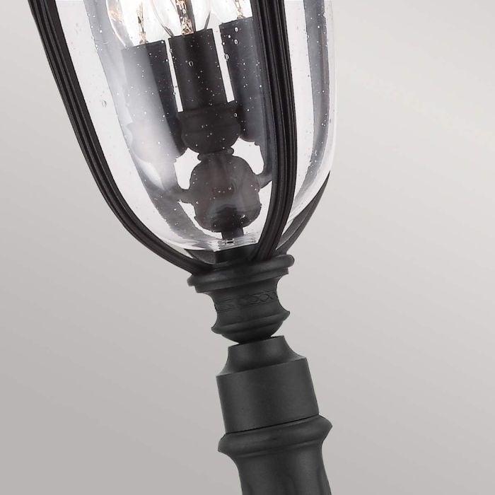 Elstead Lighting English Bridle 3 Light Medium Pillar Lantern - Black
