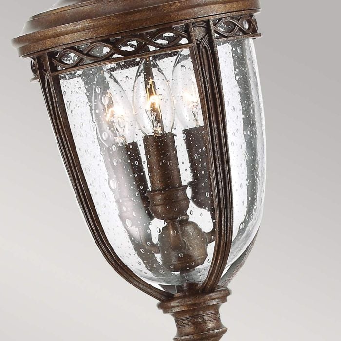 Elstead Lighting English Bridle 3 Light Medium Pillar Lantern - British Bronze