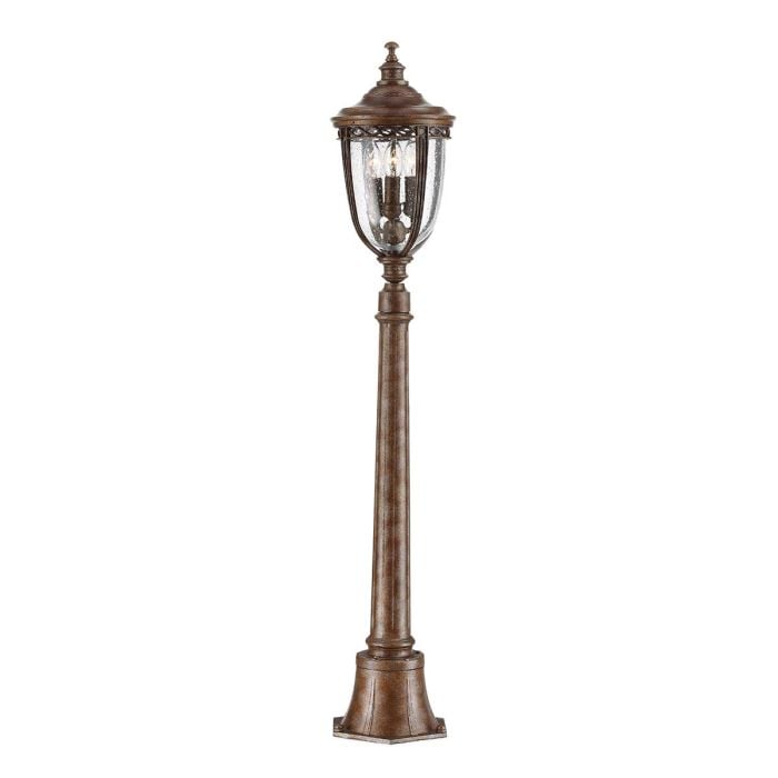 elstead lighting English Bridle 3 Light Medium Pillar Lantern - British Bronze
