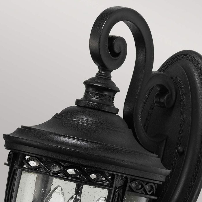 Elstead Lighting English Bridle 3 Light Medium Wall Lantern - Black