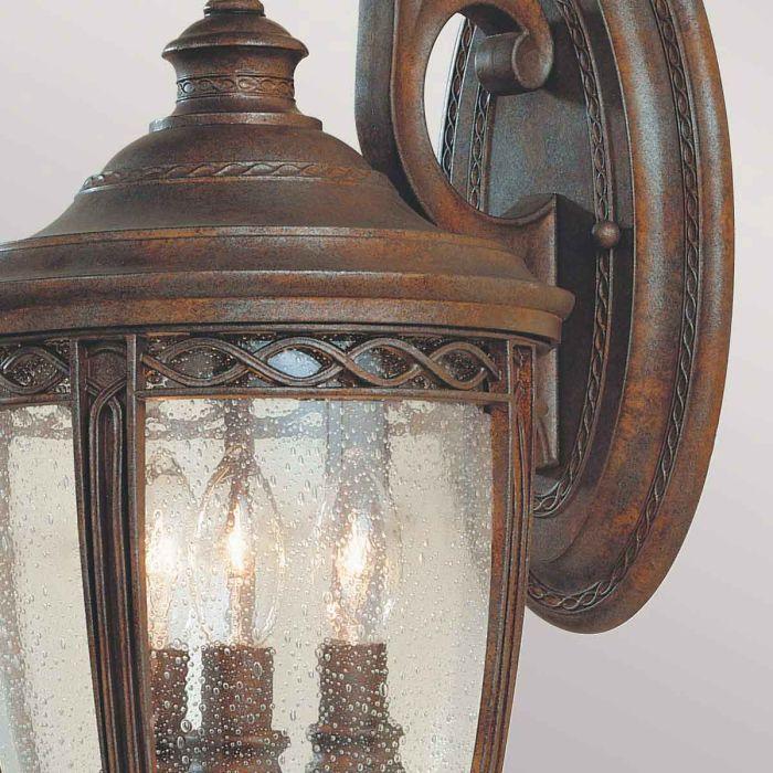 Elstead Lighting English Bridle 3 Light Medium Wall Lantern - British Bronze