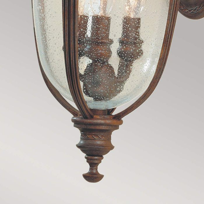 Elstead Lighting English Bridle 3 Light Medium Wall Lantern - British Bronze