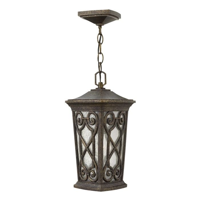 elstead lighting Enzo 1 Light Small Chain Lantern - Autumn