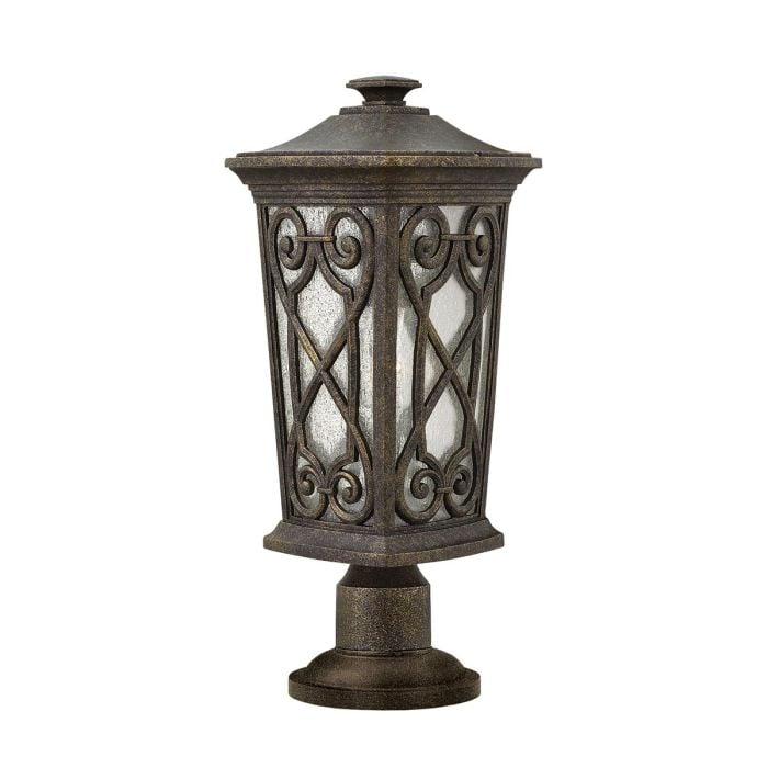 elstead lighting Enzo 1 Light Small Pedestal - Autumn