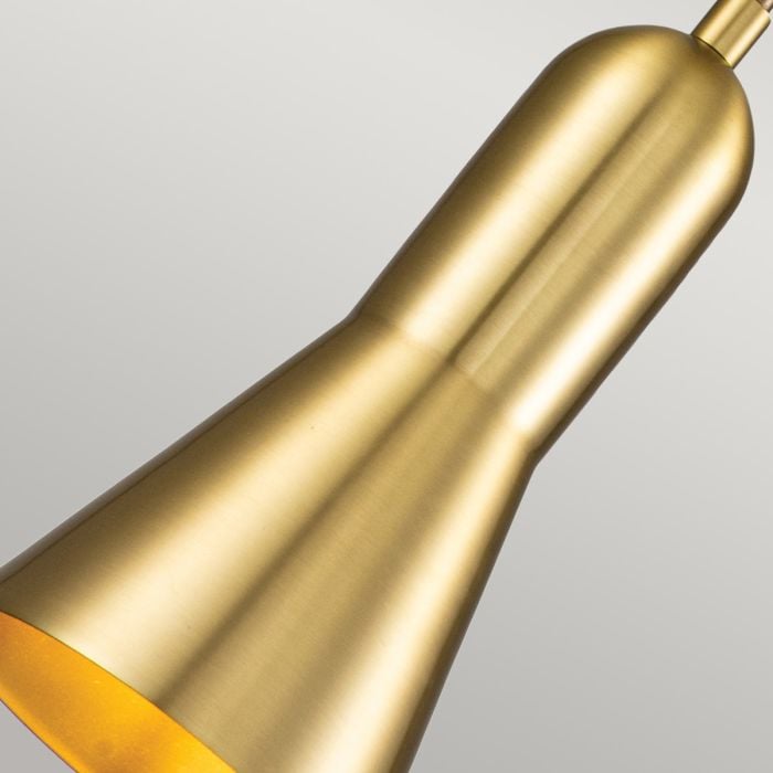 Elstead Lighting Etoile 1lt Small Pendant - Aged Brass And Gold Leaf