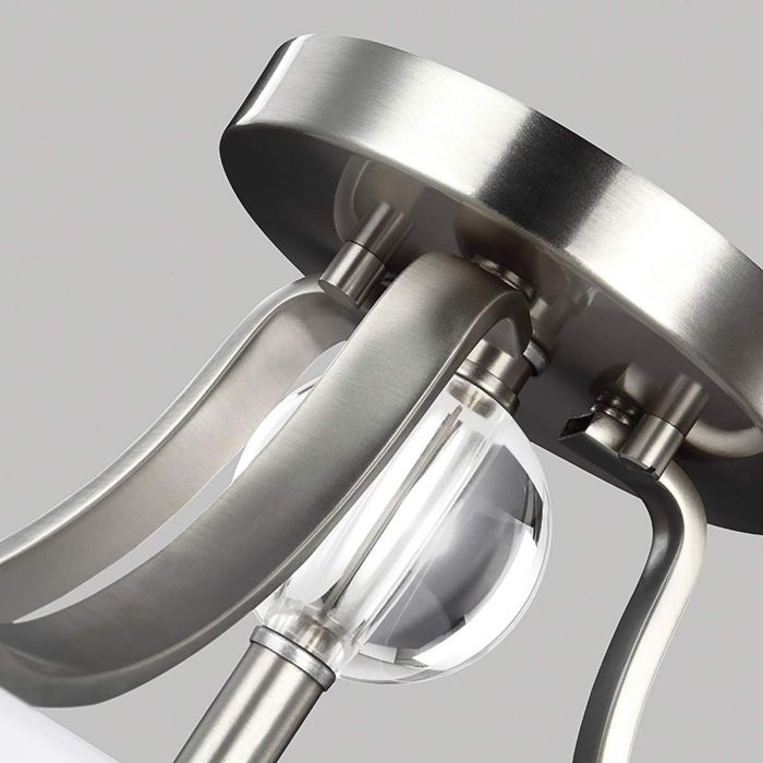 Elstead Lighting Evington 2 Light Semi-Flush - Satin Nickel