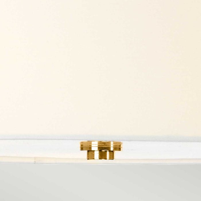 Elstead Lighting Falmouth 3 Light Semi-Flush - French Gold/ Cream Shade