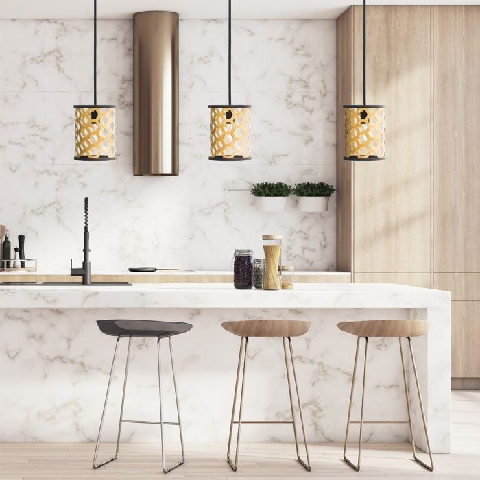 Elstead Lighting Felix 1 Light Mini Pendant - Sunset Gold