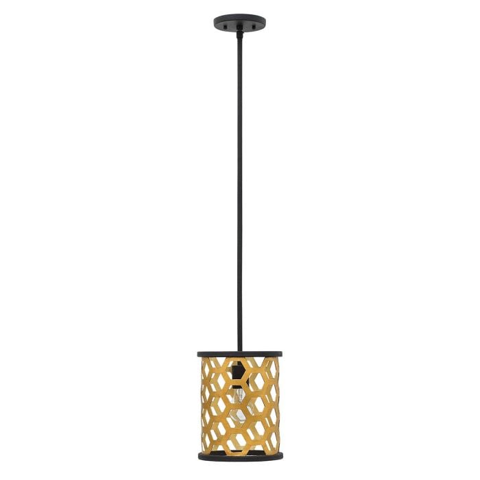 elstead lighting Felix 1 Light Mini Pendant - Sunset Gold