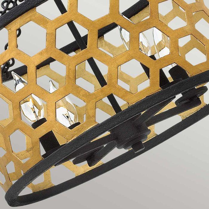 Elstead Lighting Felix 4 Light Semi-Flush - Sunset Gold