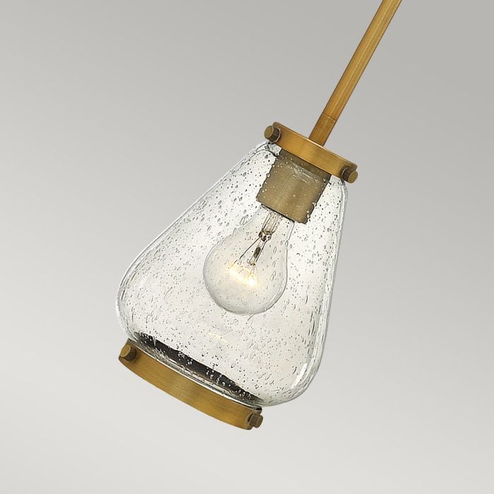 Elstead Lighting Finley 1 Light Mini Pendant - Brushed Bronze