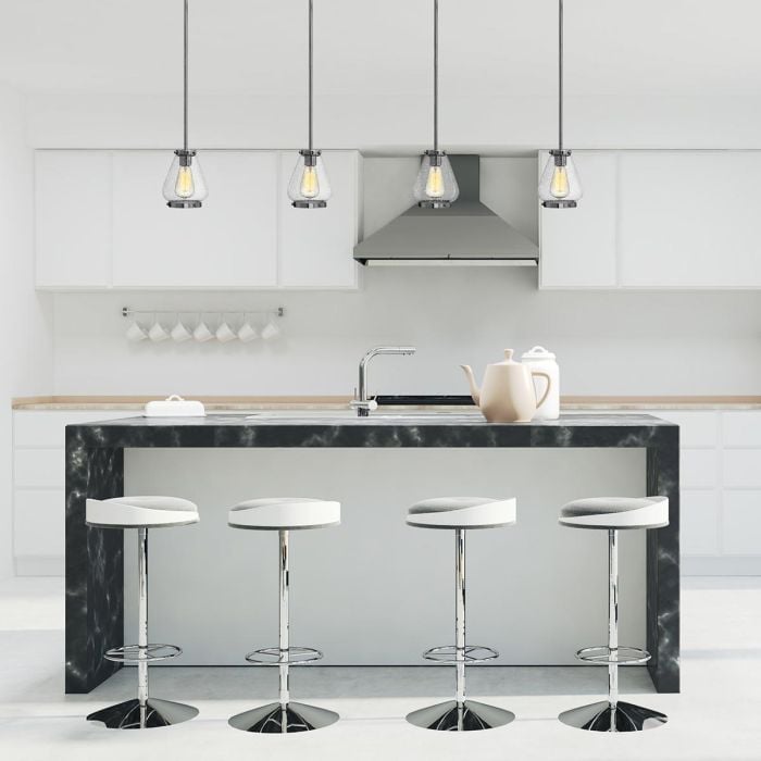 Elstead Lighting Finley 1 Light Mini Pendant - Chrome