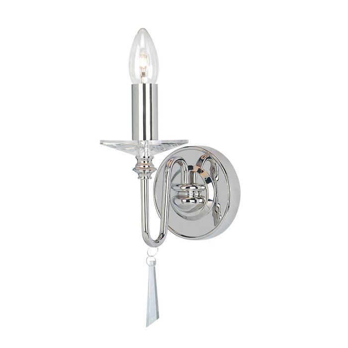 elstead lighting Finsbury Park 1 Light Wall Light - Polished Nickel