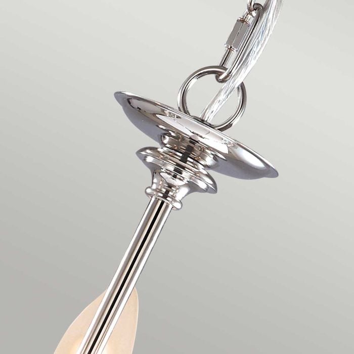 Elstead Lighting Finsbury Park 3 Light Chandelier - Polished Nickel