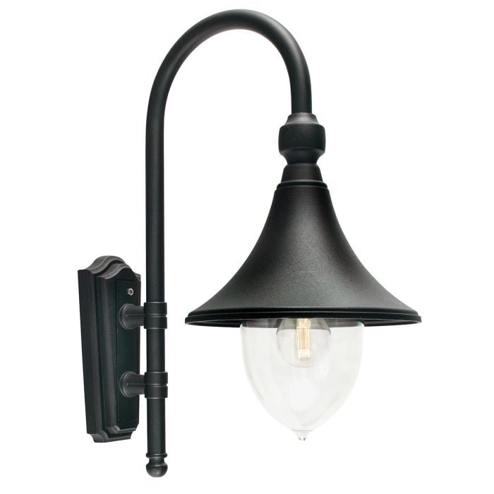 elstead lighting Firenze 1 Light Wall Lantern - Black