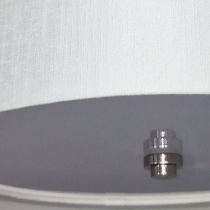 Elstead Lighting Fletcher 14" Flush - Polished Chrome With Ivory Shade