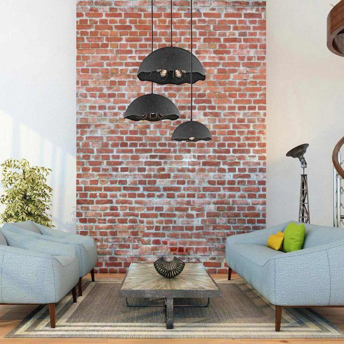 Elstead Lighting Fracture 1 Light Pendant - Weathered Zinc